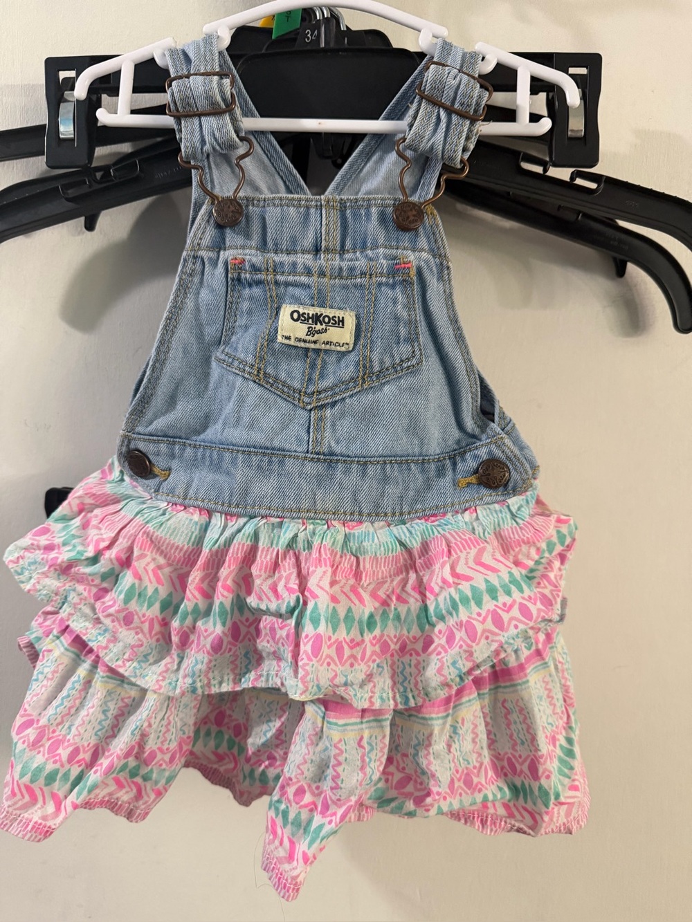 Osh Kosh Size 12 Months Overalls Dress